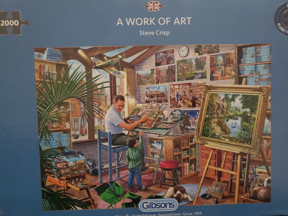Quebra-cabeça Gibsons A Work of Art 2000 peças: novo - Imagem 4 de 4