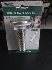 Plumb Works Stainless Steel Faucet Hole Cover for Sink & Lavatory - Brand New!!!