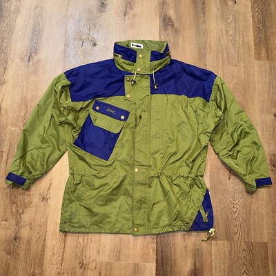 Vtg 80s 90s Serac Ski Jacket Mens XL Parka Colorblock Snow Coat