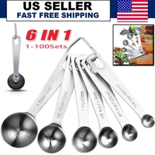  Stainless Measuring Steel 18/8 Spoons Set Cups and quality-01Piece Heavy Duty
