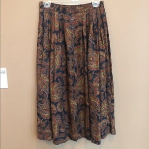 button up skirt long