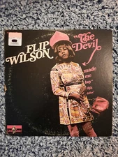 Flip Wilson: The Devil Made Me Buy This Dress. Album Vinyl Record LP. LD-1000.
