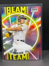 2022 Stadium Club Chrome Beam Team 4 Juan Soto San Diego Padres baseball card