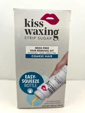 Sugar Waxing Hair Removal Kit Coarse Hair, 10oz + wooden sticks & cotton strips