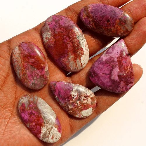 6 piezas natural cobalto calcita pequeñas palmeras de cristal muestra mineral... - Imagen 9 de 18