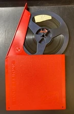 VINTAGE Reel To Reel Spool For Recording Tape In Red Box 6” Boney M, Arabesque?