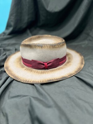 Cappello Fedora Marrone Fatto A Mano