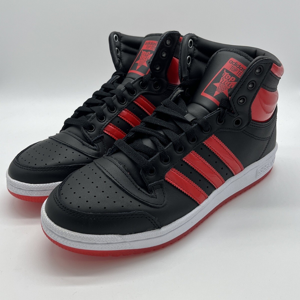 Adidas Top Ten High Black Vivid Red 2022 - Men's Sneakers (GW1615
