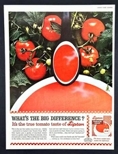 Lipton Tomato soup ad vintage 1961 original advertisement