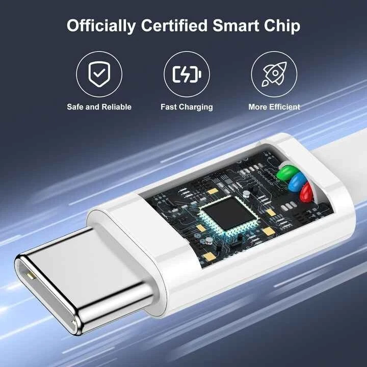 Fast Charging USB-C to iPhone Cable 3ft For 15 14 13 12 11 Pro Max iPad NEW - Image 3 of 4