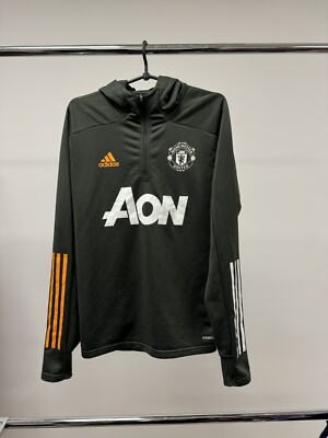 Adidas Manchester United Track Hoodie 2020/2021 Men’s S Size 1/4 Zip