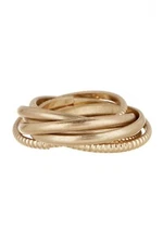 Nordstrom Melrose and Market Women's 7 Band Orbit Ring Gold NWT 45 Sz 6