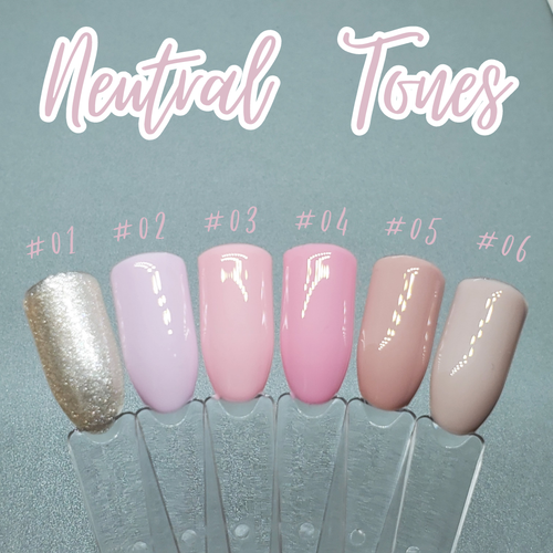 #06 Morbido beige grigio pressa sulle unghie | fatto a mano | colla gel duro sulle unghie - Foto 3 di 9