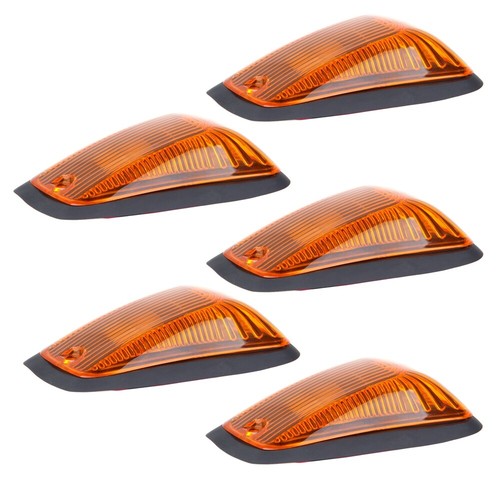 5X 264159AM CAB ROOF TOP MARKER CLEARANCE LIGHT AMBER LENS+ 5XBASE FOR CHEVY/GMC - Picture 2 of 9