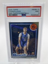 2025 TOPPS 1980-81 TOPPS BASKETBALL #80BK-51 COOPER FLAGG ROOKIE RC PSA 9