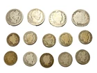 Barber Coin Lot: 4 (four) Quarters, 10 (ten) Dimes $2.00 Face Mixed Dates