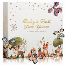Baby Book Keepsake for Baby Gift,Baby Memory Book Scrapbook,fox
