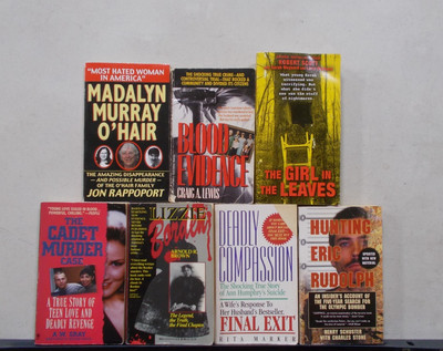 7 TRUE CRIME # PB VARIOUS AUTHORS ERIC RUDOLPH LIZZIE BORDEN COMPASSION EVIDENCE