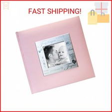 MCS 200-Pocket Fabric Baby 4x6 Photo Album with Writing Space, 8.5 x 8.5 Inches,