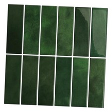 Peel and Stick Backsplach Tile, 12"x12" Back Splash Stick on Tiles Dark Green