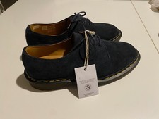 Dr. Martens 1461 Made In England 3-Eye Oxford Black Suede Men UK6 US7 VERY COOL