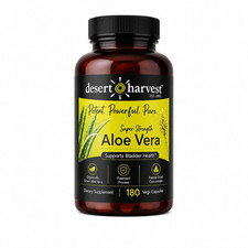 Desert Harvest Super-Strength Aloe Vera, new packing  Aloe Vera - 180  Count usa