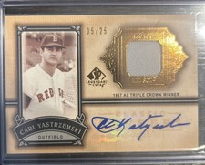 2005 SP Legendary Cuts Classic Careers Carl Yastrzemski Jersey Auto #5/25