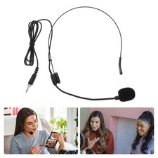 Wired Microphone Screw Locking Headset Condenser Microphone for Public Speaker