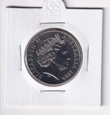 AUSTRALIAN: 2009  20 CENT UNC COIN IN 2X2 HOLDER #6460