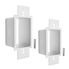 BestMounts - 2 Pack Electrical Power Outlet Box Extender Kit Single Gang