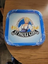 Vintage 13" St. PAULI GIRL" Brewery Beer Bar Tray Germany New