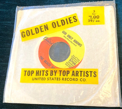 The Beach Boys: God Only Knows/Wouldn't It Be Nice 45 Capitol/US Still Sealed