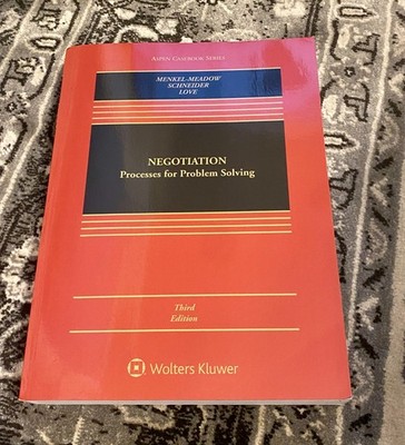 Aspen: Negotiation : Processes for Problem Solving (OnlineAccess) 9781543801699