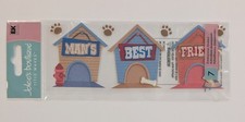 RARE Jolee's Man's Best Friend Dog Houses Pet Puppy Scrapbooking Title Stickers