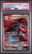 Pokemon TCG Salamence GX 44/70 - Holo Ultra Rare Dragon Majesty PSA 10
