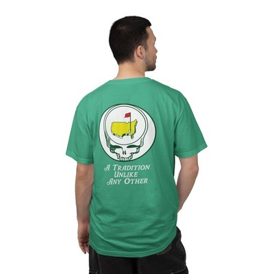 GD Stealie Grateful Masters Shakedown Dead & Co Golf Garment-Dyed T-shirt