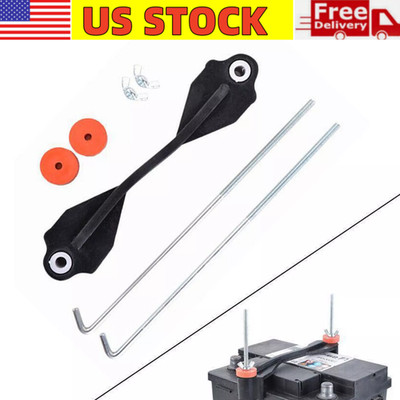 US Car Rubber Battery Hold Down Clamp Holder Tie Down Bracket Hold Down Tool New