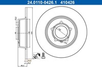 2X ATE Bremsscheibe Hinten FüR Audi A1 Sportback 8XA 8XF 8X1 8XK