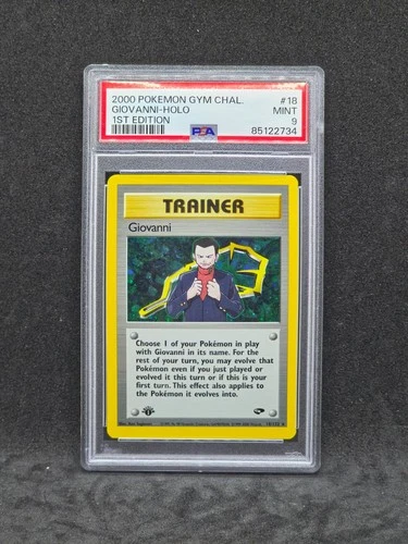 Pokemon Gym Challenge 1st Edition Giovanni 18/132 (PSA 9)