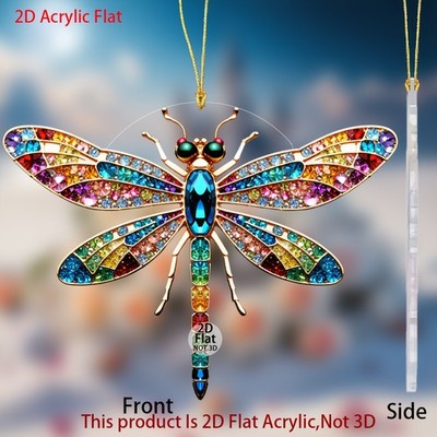 2D Flat - [2D Flat] 2D Plane WOTHWELL 1pc 2D Acrylic Dragonfly Decoration - Vibr