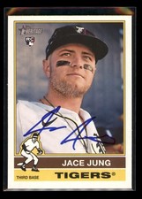 2025 Topps Heritage Jace Jung #71 Rookie On Card Auto