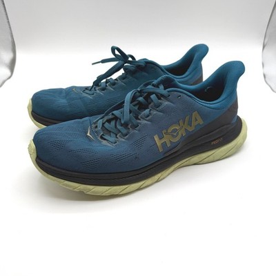 Hoka One One Mach 4 Running Shoes Men Size 10.5 Blue Profly Lightweight Sneakers