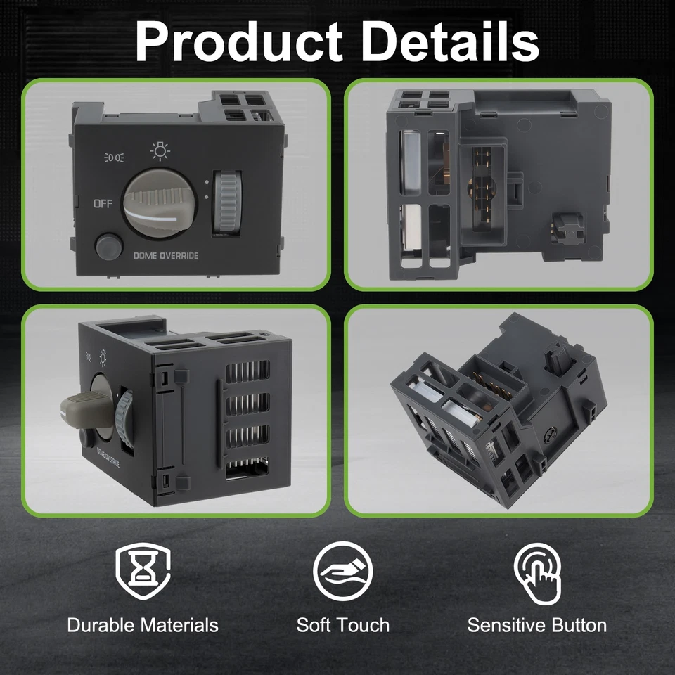 Interruptor de luz de estacionamiento de faros para GMC Savana 1500/2500/3500 Van 1996-2000 Foto 4 de 4