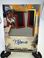2023 Topps Inception Nolan Jones Auto Rookie 3 Color Jumbo Patch Auto RC /25
