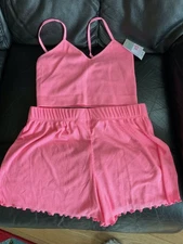 PINK SHORT  PYJAMAS SIZE XS 6-8