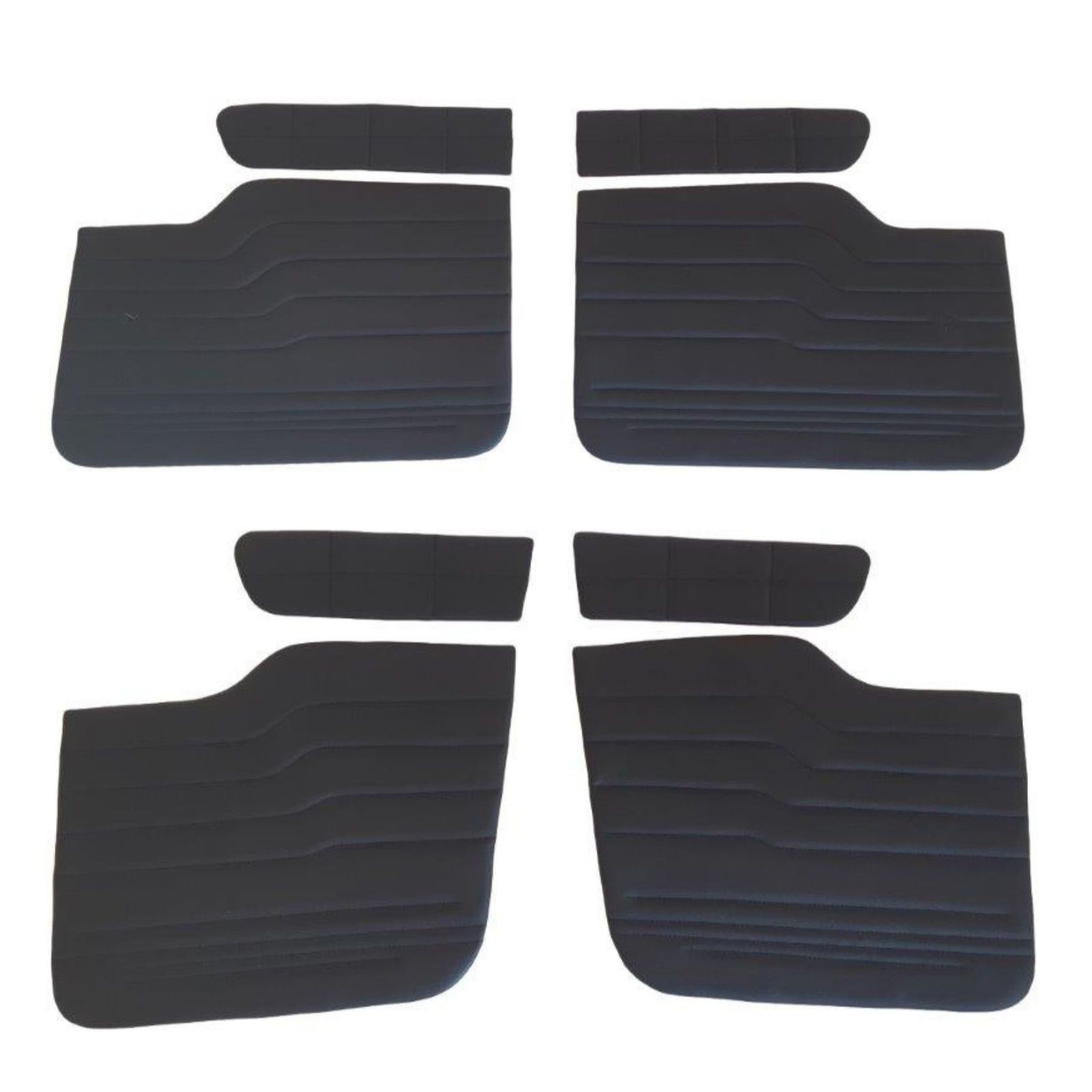 Panneaux de portes Renault R8 en simili cuir noir | Réf CA0204 CA0205