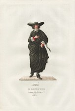Abbé Abbot Abt Costume Aquatinta 1786