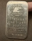 1 SILVER ENGLEHARD .999 FINE SILVER 1 TROY OZ. BAR