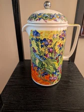 Chaleur Masters Collection by D. Burrows French Coffee Press Van Gogh Irises