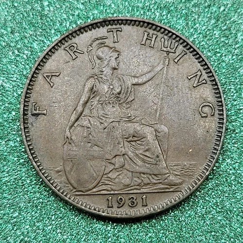 1931 George V Farthing — photo from another recent sale